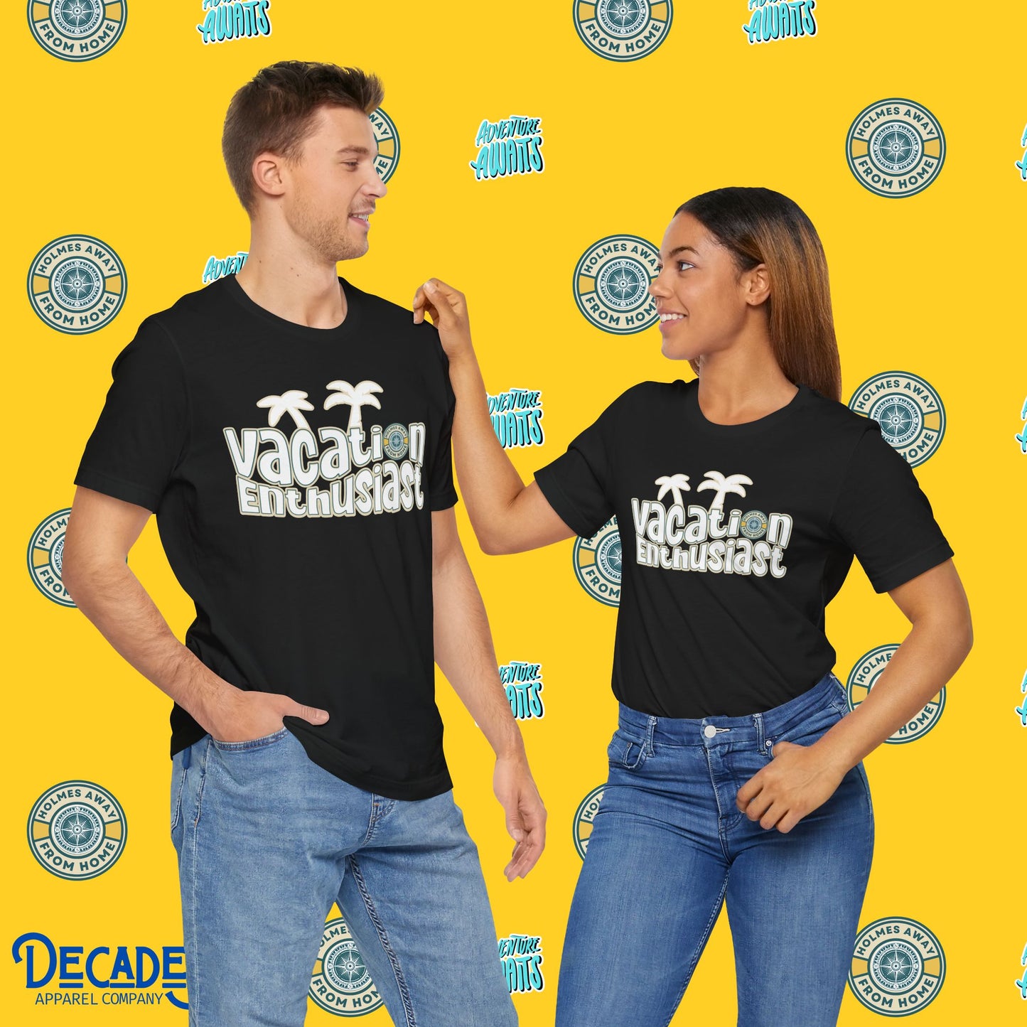 Vacation Enthusiast Graphic Tee - Holmes Away From Home Travel Channel Merch