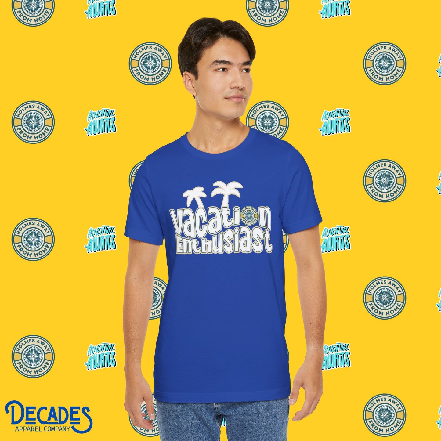 Vacation Enthusiast Graphic Tee - Holmes Away From Home Travel Channel Merch
