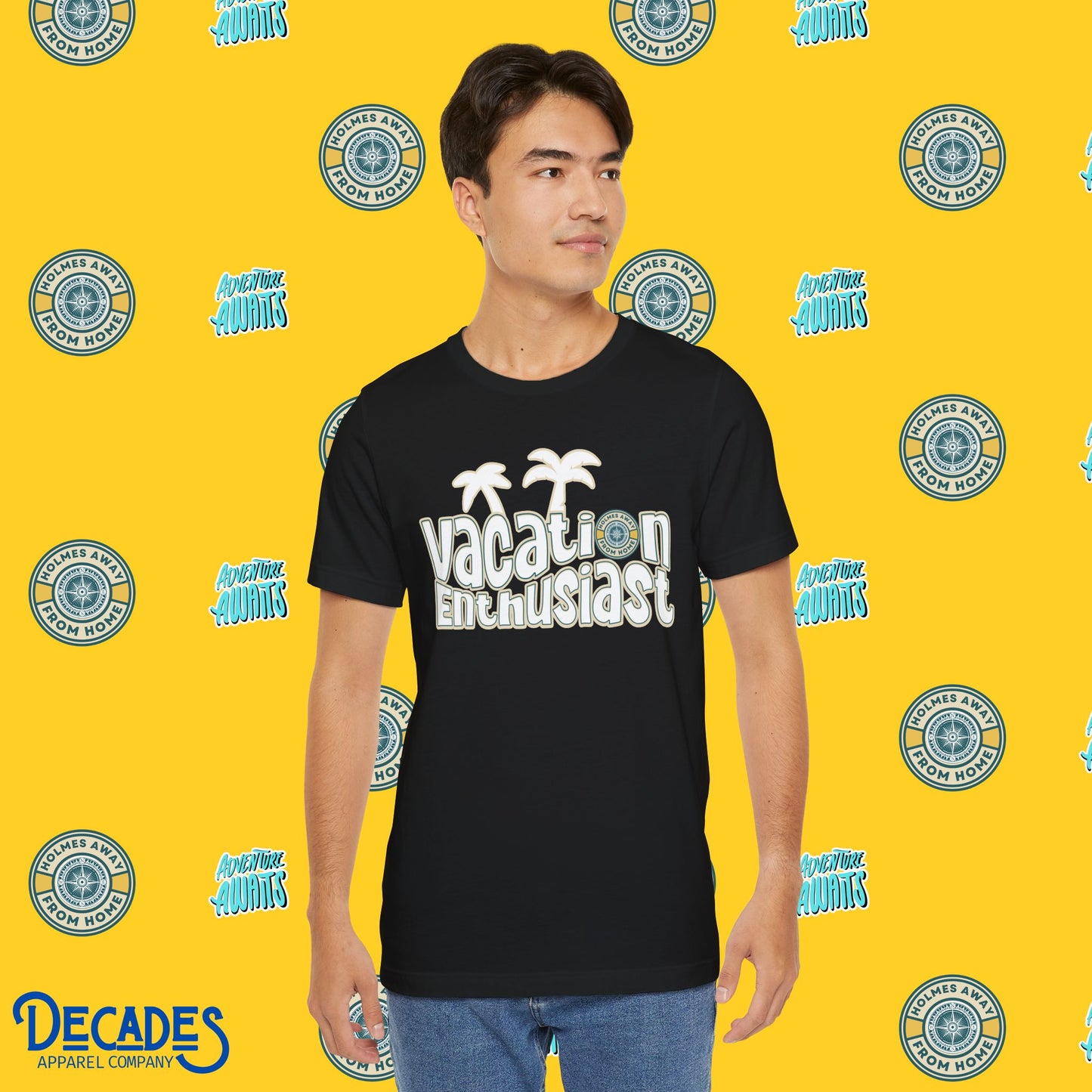Vacation Enthusiast Graphic Tee - Holmes Away From Home Travel Channel Merch